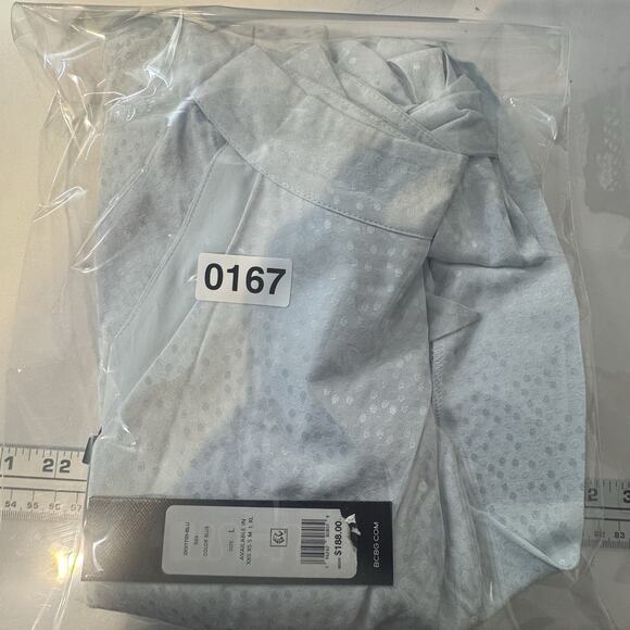 New BCBGMAXAZRIA Women Halter Neck Sleeveless Overdraped Side Tie Blouse Size L - Picture 6 of 7